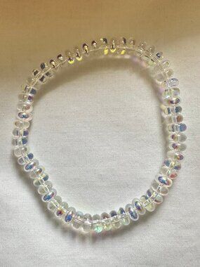 Menopause Natural Ethiopian Opal Bracelet Elastic Cord Jewelry 18 cm